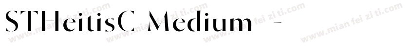 STHeitisC Medium 中字体转换